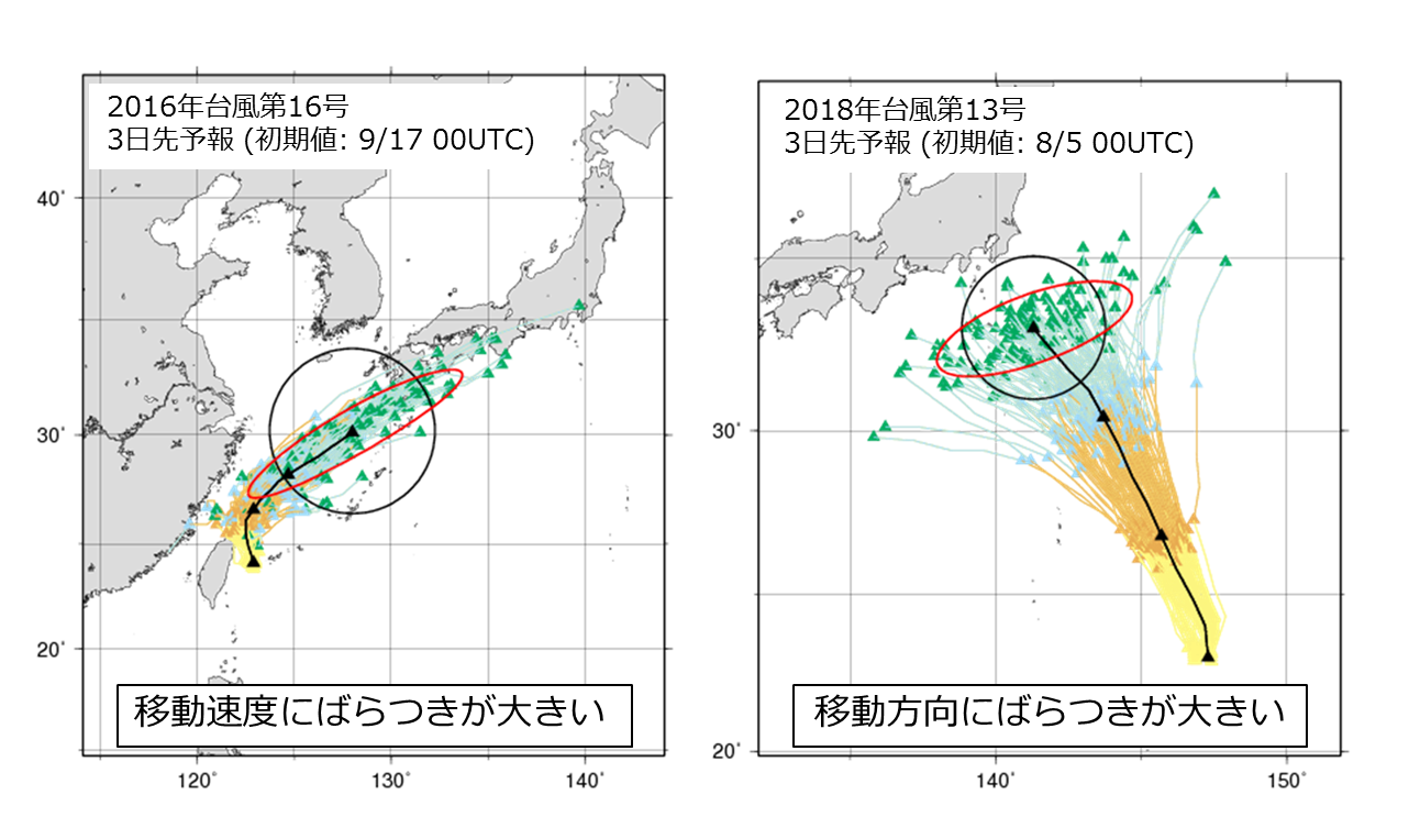 台風進路予報図