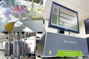 温室効果ガスの測定イメージ図